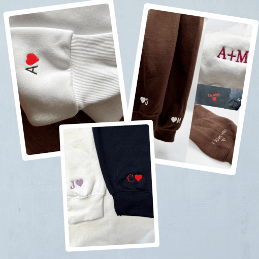 Funny Wasa-Bae Matching Custom Embroidered Matching Hoodies For Couples, Personalized Couple Sweatshirt, Couple Embroidered Sweatshirt, Valentine's Day Gifts Idea For Him Her Nicesnkpro - Image 5
