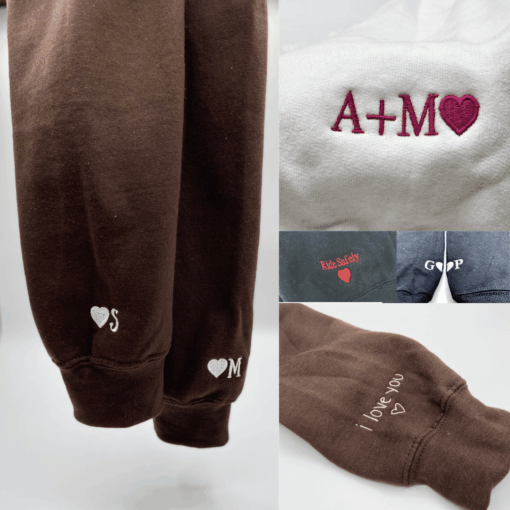 Funny Wasa-Bae Matching Custom Embroidered Matching Hoodies For Couples, Personalized Couple Sweatshirt, Couple Embroidered Sweatshirt, Valentine's Day Gifts Idea For Him Her Nicesnkpro - Image 6